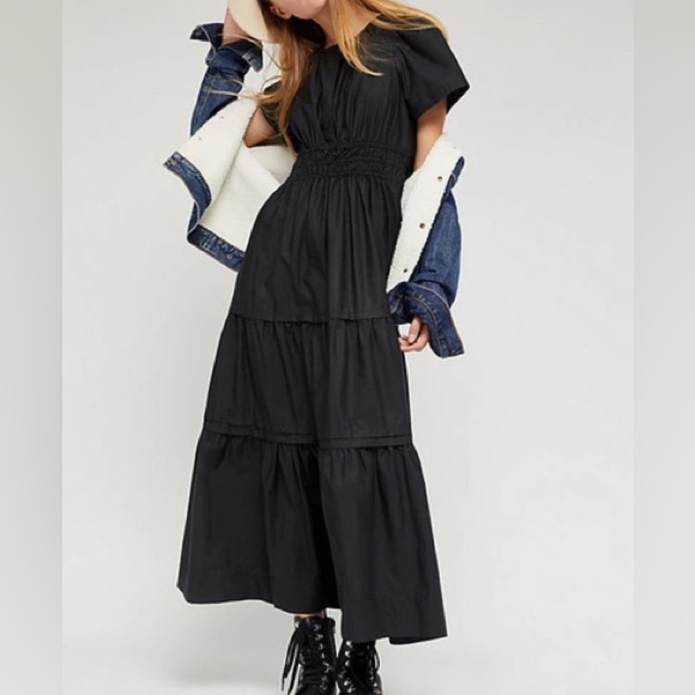 Anthropologie Black Somerset Dress size XS Petite